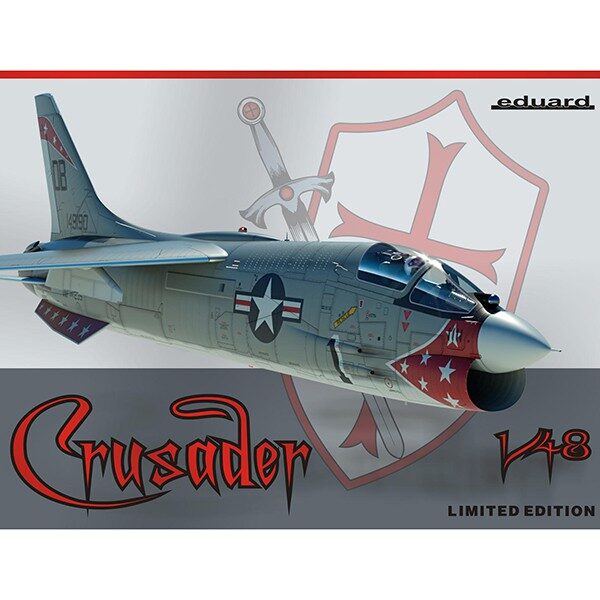 eduard 11110 F-8E Crusader Incluye la maqueta del F-8E de Hasegawa con piezas en resina (asiento ejectable y ruedas), fotograbado y mascarillas de Eduard
