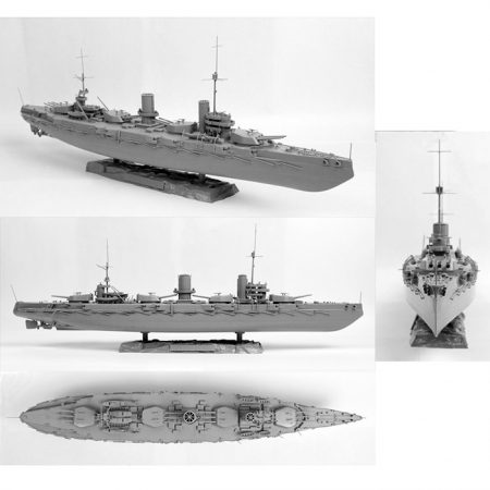 zvezda 9040 Russian Imperial Battleship Sevastopol 1/350 El Sebastopol fue un acorazado Dreadnought de la clase Gangut botado en 1911 por la Armada Imperial Rusa.