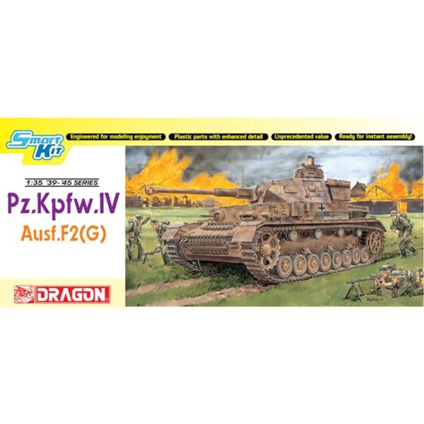 dragon 6360 Pz.Kpfw.IV Ausf.F2(G) Kit en plástico para montar y pintar.