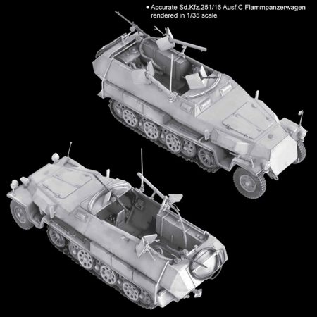 dragon 6864 Sd.Kfz.251/16 Ausf.C mit 14mm Flamdragon 6864 Sd.Kfz.251/16 Ausf.C mit 14mm Flammpanzerwagenmpanzerwagen