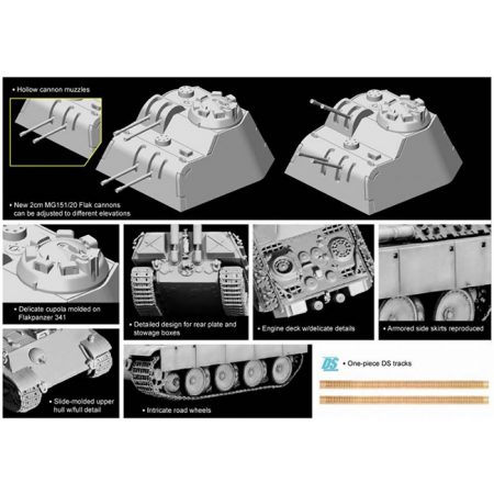 dragon 7487 Flakpanzer 341 mit 2cm Flakvierling