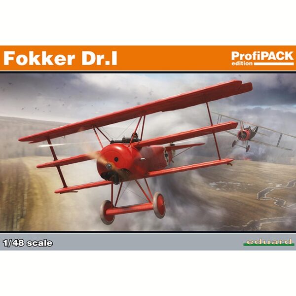 eduard 8162 Fokker Dr.I ProfiPACK Kit en plástico para montar y pintar. Incluye piezas en fotograbado y mascarillas. Hoja de calcas con 6 decoraciones