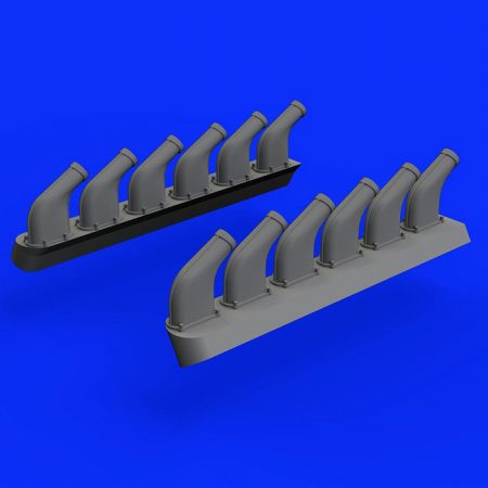 eduard brassin 648336 P-51D Mustang Exhaust Stacks 1/48 Set en resina de los escapes del motor para el P-51D Mustang.