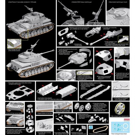 dragon 3593 Arab Pazner IV The Six Day War kit en plástico para montar y pintar.