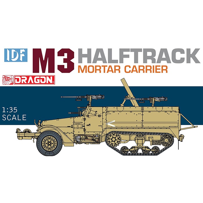 dragon 3597 IDF M3 Halftrack Mortar Carrier Kit en plástico para montar y pintar.