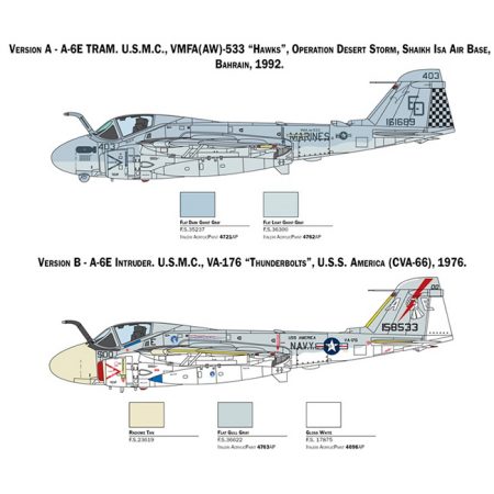 italeri 1392 A-6E TRAM INTRUDER GULF WAR Kit en plástico para montar y pintar.