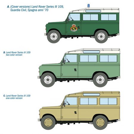 italeri 6542 LAND ROVER SERIES III 109 Guardia Civil Kit en plástico para montar y pintar.