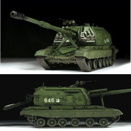 zvezda 3630 Russian 152 mm Self-Propelled Howitzer MSTA-S Kit en plástico para montar y pintar.