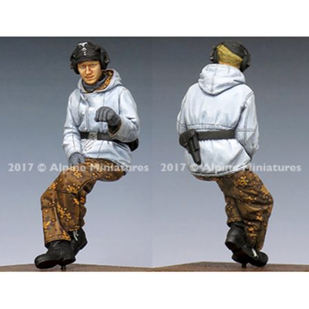 alpine miniatures 35239 Waffen SS Panzer Gunner Winter Figura en resina para montar y pintar.