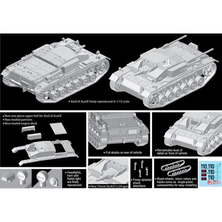 dragon 7562 StuG.III Ausf.E Kit en plástico para montar y pintar.