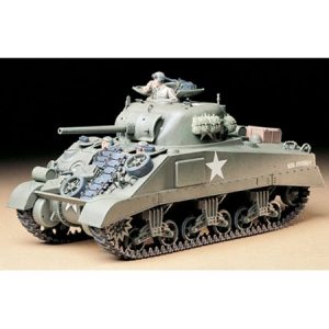 tamiya 35190 U.S. Medium Tank M4 Sherman Early Production Kit en plástico para montar y pintar.