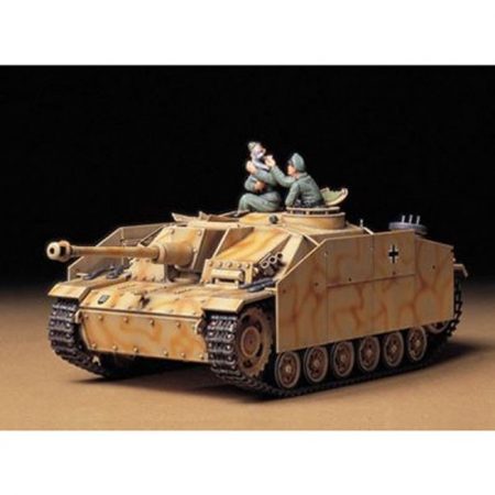 tamiya 35197 German Sturmgeschutz III Ausf.G Early Version Kit en plástico para montar y pintar. Incluye 2 figuras de carristas con su mascota. Varias opciones de decoración.