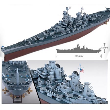 academy 14223 USS Missouri BB-63 Modeler's Edition 1/700 Kit en plástico para montar y pintar el acorazado de la clase Iowa en la versión de la 2ª Guerra Mundial.