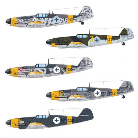 eduard 11114 Mersu Messerschmitt Bf 109G in Finland Dual Combo 1/48 Kit en plástico para montar y pintar el caza Bf 109G-2/6 con la aviación Finlandesa durante la 2ª GM y la postguerra.