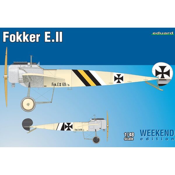 eduard 8451 Fokker E.II Weekend Edition 1/48 Kit en plástico para montar y pintar el avión alemán de la 1ª Guerra Mundial Foker E.II en la serie Weekend Edition de Eduard
