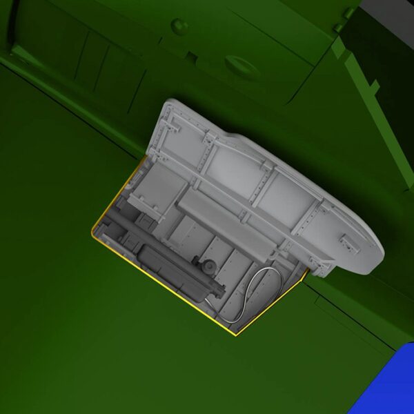 eduard brassin 648356 Focke Wulf Fw 190A wingroot gun bays 1/48 Kit en resina y fotograbado de las bodegas de armamento alares de  Fw 190A. El kit se compone de 10 piezas en resina y fotograbados.