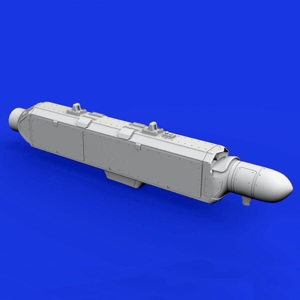 eduard brassin 648363 ECM pod AN/ALQ-131 Shallow 1/48 Kit en resina del dispositivo de contramedidas electrónicas AN/ALQ-131 utilizado en los aviones: A-7, A-10, F-4, F-16, F-111, C-130.