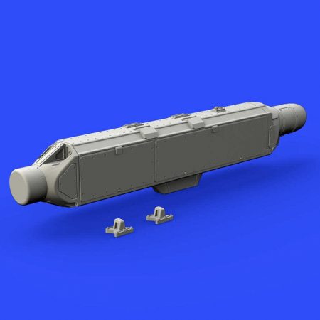 eduard brassin 648363 ECM pod AN/ALQ-131 Shallow 1/48 Kit en resina del dispositivo de contramedidas electrónicas AN/ALQ-131 utilizado en los aviones: A-7, A-10, F-4, F-16, F-111, C-130.