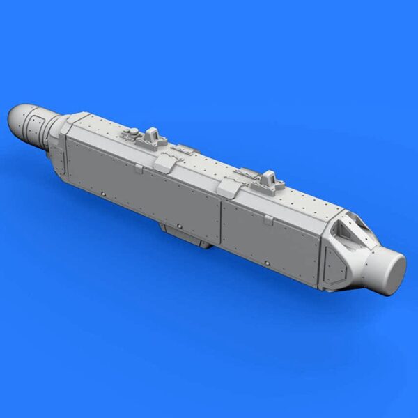 eduard brassin 672162 ECM pod AN/ALQ-131 Shallow 1/72 Kit en resina del dispositivo de contramedidas electrónicas AN/ALQ-131 utilizado en los aviones: A-7, A-10, F-4, F-16, F-111, C-130.