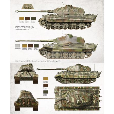 Panzer Aces Perfiles II: Orientación y guía sobre los camuflajes de los carros alemanes entre 1943-1945 Colores de camuflaje 1943-1945