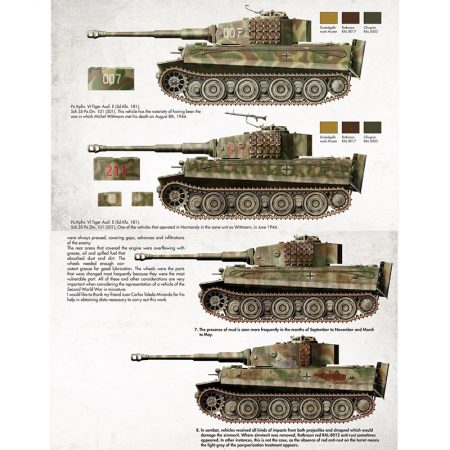 Panzer Aces Perfiles II: Orientación y guía sobre los camuflajes de los carros alemanes entre 1943-1945 Colores de camuflaje 1943-1945