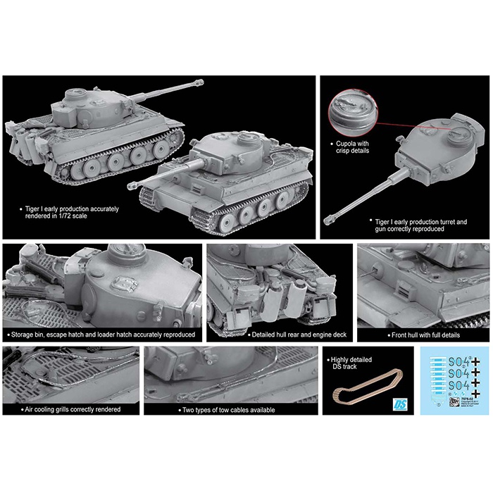 Char Dragon 1/72 – Tiger I Production Tardive – PzAbt 101 Wittmann – Neuf