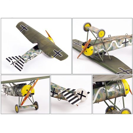 eduard 8085 Fokker D. VIII 1/48 profiPACK Kit en plástico para montar y pintar de la serie profiPACK de Eduard. Incluye piezas en fotograbado y mascarillas. Hoja de calcas con 5 decoraciones