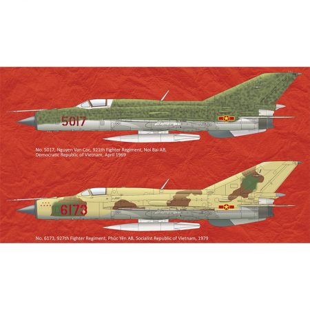 eduard 11115 MiG-21PFMs flown by Vietnamese Air Force Kit en plástico para montar y pintar de la serie profiPACK de Eduard.