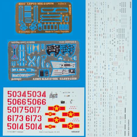 eduard 11115 MiG-21PFMs flown by Vietnamese Air Force Kit en plástico para montar y pintar de la serie profiPACK de Eduard.