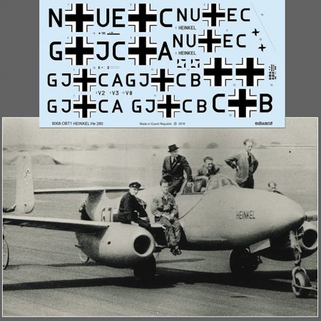 eduard 8068 Heinkel He 280 profiPACK Kit en plástico para montar y pintar de la serie profiPACK de Eduard.