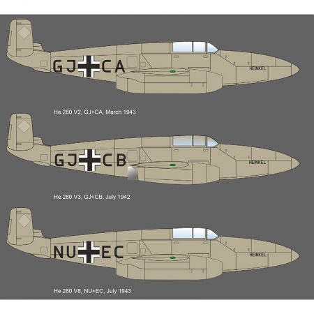 eduard 8068 Heinkel He 280 profiPACK Kit en plástico para montar y pintar de la serie profiPACK de Eduard.