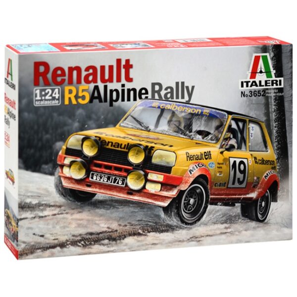 italeri 3652 Renault R5 Alpine Rally Kit en plástico para montar y pintar.