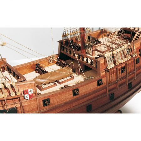 occre 13601 Galeón San Martín 1/90 Kit de construcción tradicional en madera, casco por cuadernas con doble forro.