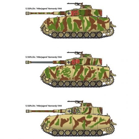 academy 13516 German Panzer IV Ausf H Ver Mid Kit en plástico para montar y pintar. Representa la versión Panzer IV Ausf.H versión media de finales de 1943