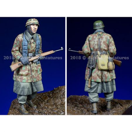 alpine miniatures 35247 Fallschirmjaeger, Ardennes nº 1 Kit en resina para montar y pintar. El kit incluye 1 figuras y 2 cabezas.alpine miniatures 35247 Fallschirmjaeger, Ardennes nº 1 Kit en resina para montar y pintar. El kit incluye 1 figuras y 2 cabezas.