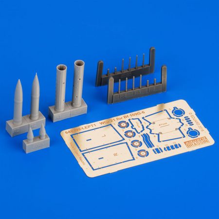 eduard brassin 648399 WGr.21 Rocket Launchers for Messerschmitt Bf 109G 1/48 Kit en resina y fotograbado de los lanza cohetes alemanes utilizados en los Messerschmitt Bf 109G alemanes durante la 2ªGM.