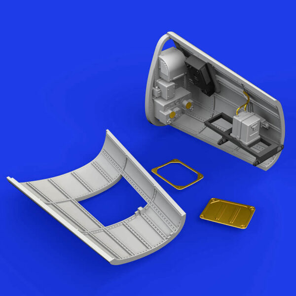 eduard brassin 648404 Messerschmitt Bf 109G-6 Radio Compartment Set 1/48 Kit en resina y fotograbado del compartimento de radio. Kit recomendado Tamiya.