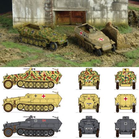 italeri 7516 Sd.Kfz. 251/1 Ausf. C FAST ASSEMBLY Kit en plástico para montar y pintar. Kit de montaje rápido, incluye 2 Sd.Kfz. 251/1 Ausf. C. Escala 1/72