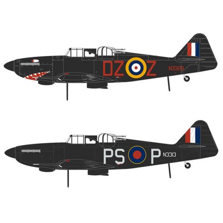 airfix a05132 Boulton Paul Defiant NF.1 Kit en plástico para montar y pintar. Incluye 2 opciones de decoración.