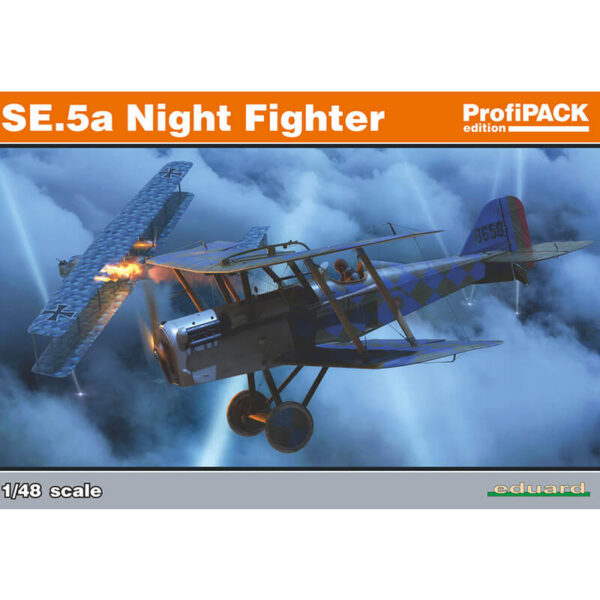 eduard 82133 SE.5a Night Fighter profiPACK Edition Kit en plástico para montar y pintar de la serie profiPACK de Eduard. La maqueta incorpora las modificaciones correspondientes a la versión de caza nocturna.