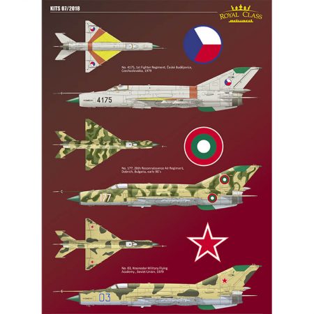 eduard r0017 MiG-21MF Royal Class Dual combo Kit en plástico para montar y pintar en edición limitada. Incluye piezas en fotograbados, resina y mascarillas.