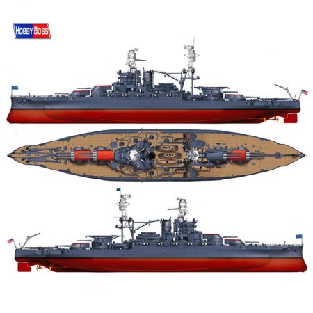 hobbyboss 86501 USS Arizona BB-39 1941 maqueta escala 1/350