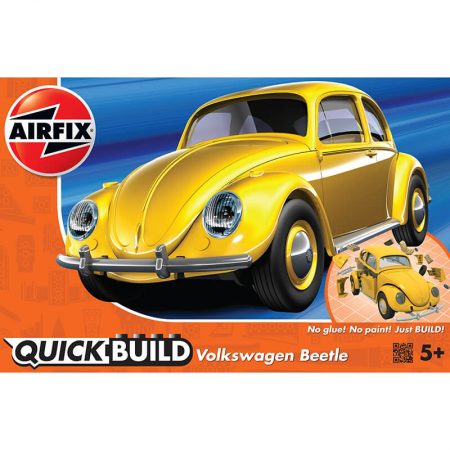 j6023 Airfix Volkswagen Beetle Yellow Quickbuild La nueva gama de modelos QUICK BUILD de Airfix se construyen usando bloques de plástico de ajuste fácil