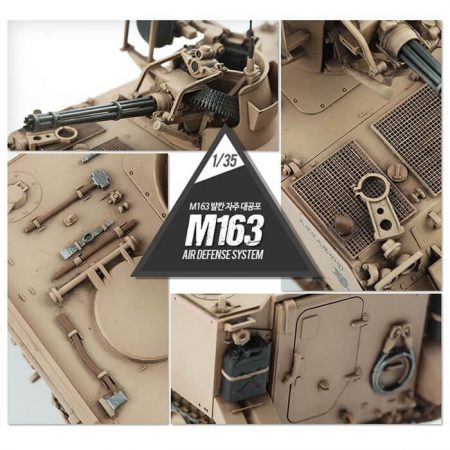 academy 13507 M163 Vulcan Air Defense System kit en plástico para montar y pintar. Incluye piezas en fotograbado.