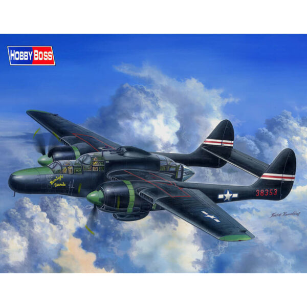 hobby boss 81732 Northrop P-61C Black Widow Kit en plástico para montar y pintar. Incluye contrapesos.