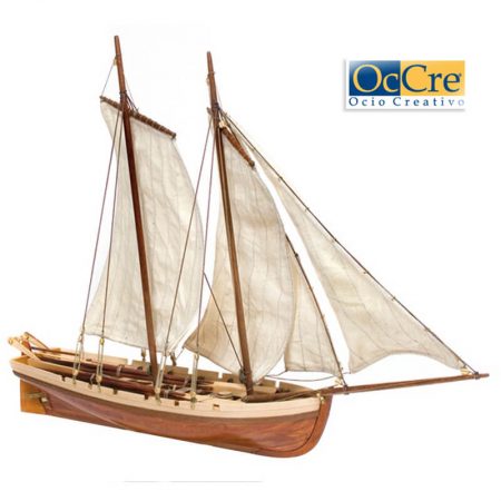 occre 52003 Bounty´s Boat 1/24 Kit de construcción tradicional en madera, casco por cuadernas con doble forro.