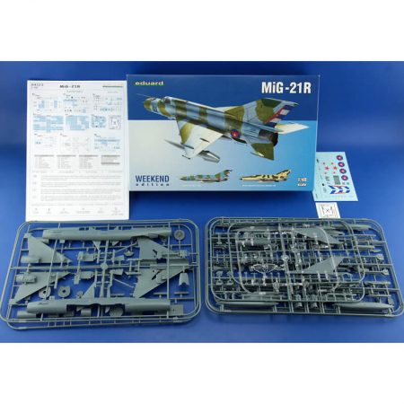 eduard 84123 MiG-21R Weekend Edition 1/48 Kit en plástico para montar y pintar. Hoja de calcas con 2 decoraciones. MiG-21R Cuban Air Force 80´s 90´s MiG-21R 263rd, OAETER, Kabul Air Base, Afganistan 1982