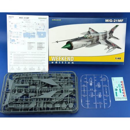 eduard 84126 MiG-21MF Weekend Edition 1/48 Kit en plástico para montar y pintar. Hoja de calcas con 1 decoración. MiG-21MF, Slovak Air Force, 4th Flight, Sliac Airbase, Slovakia, ca.1999