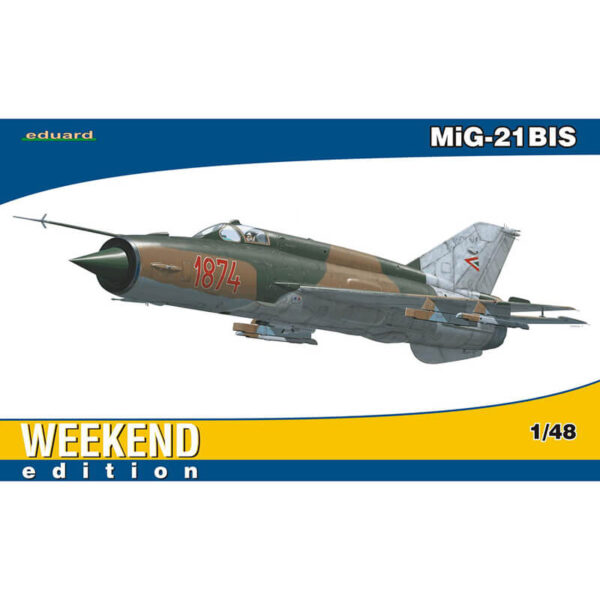 eduard 84131 MiG-21BIS Weekend Edition 1/48 Kit en plástico para montar y pintar. Hoja de calcas con 1 decoración de la Fuerza Aerea Hungara