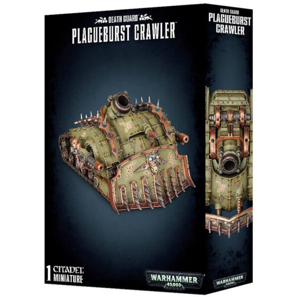 games workshop 43-52 Death Guard Plagueburst Crawler Kit en plástico multicomponente, se puede montar con distintas combinaciones de armamento.